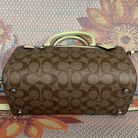 Coach Rowan Satchel In Signature Canvas SV/Khaki/Pale Lime
NWT - Picture 14 of 16